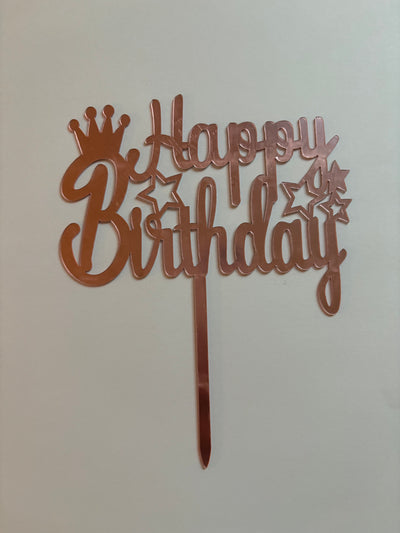 Acrylic Happy Birthday Toppers